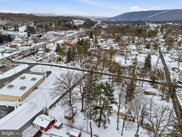 an aerial view of a city