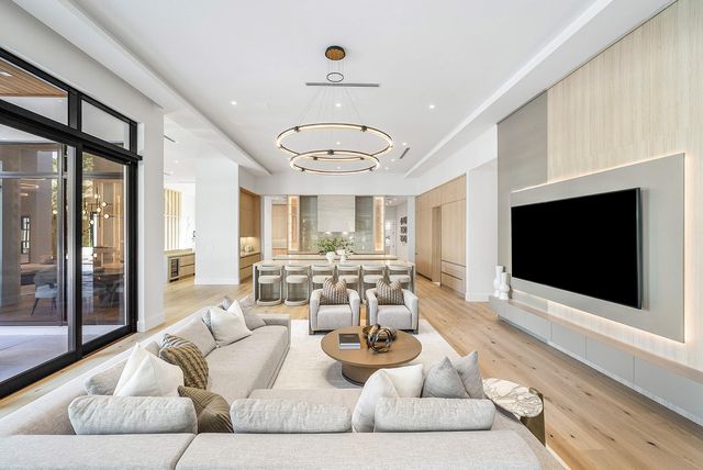 a bathroom with a double vanity sink and mirror