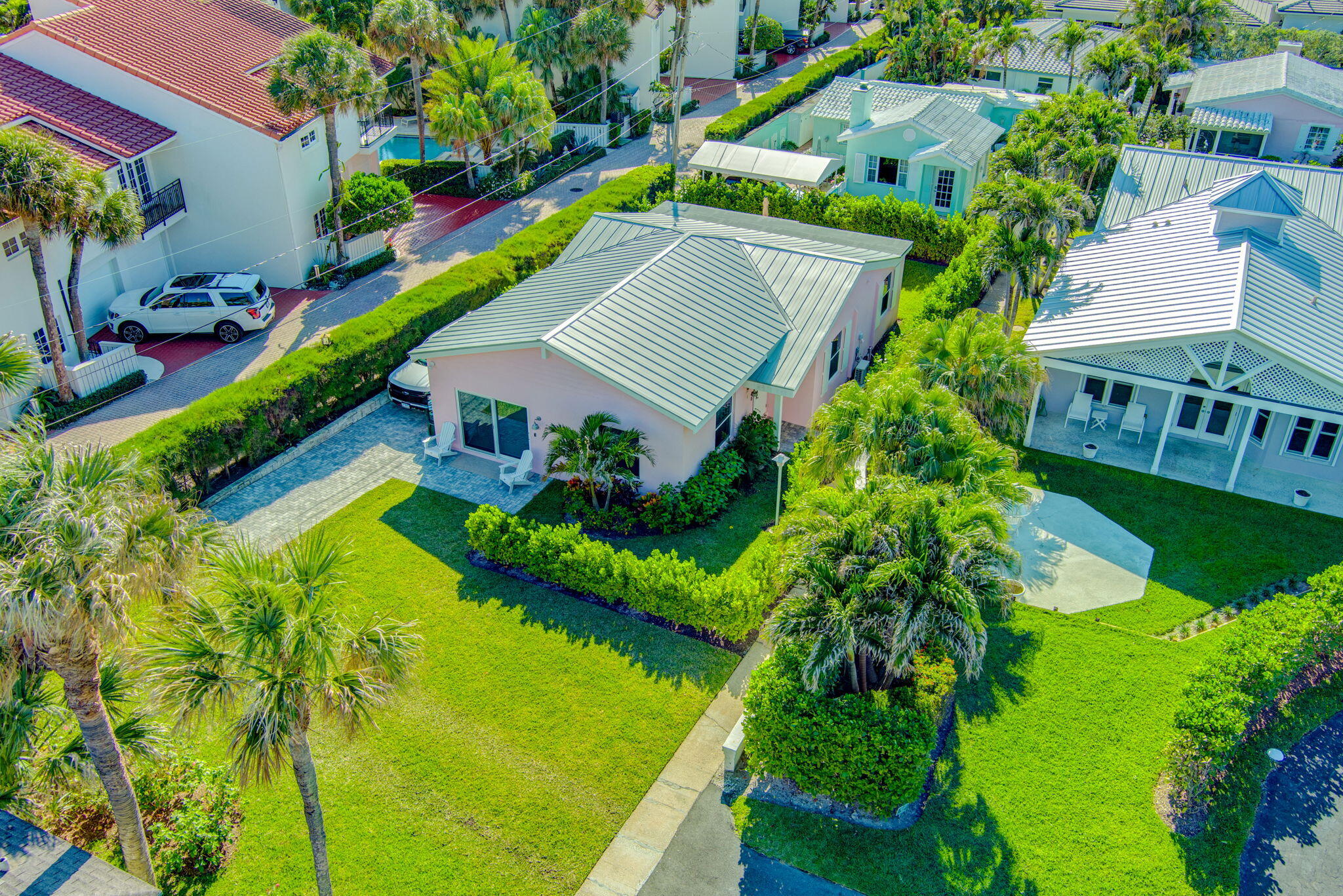 240 Celestial Way, Unit 5 Juno Beach, FL 33408 - Photo 34 of 41 an aerial view of house with yard