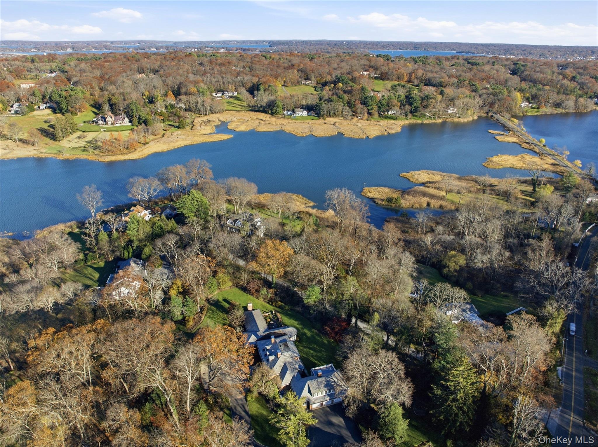 159 Factory Pond Road Mill Neck, NY 11560 - Photo 39 of 39 a view of a city with ocean view