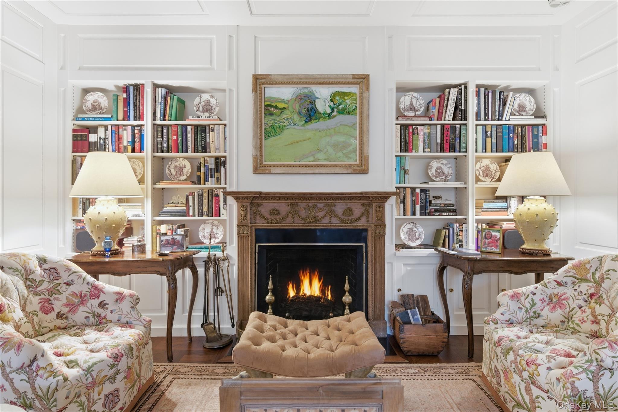 159 Factory Pond Road Mill Neck, NY 11560 - Photo 7 of 39 a living room with furniture and a fireplace