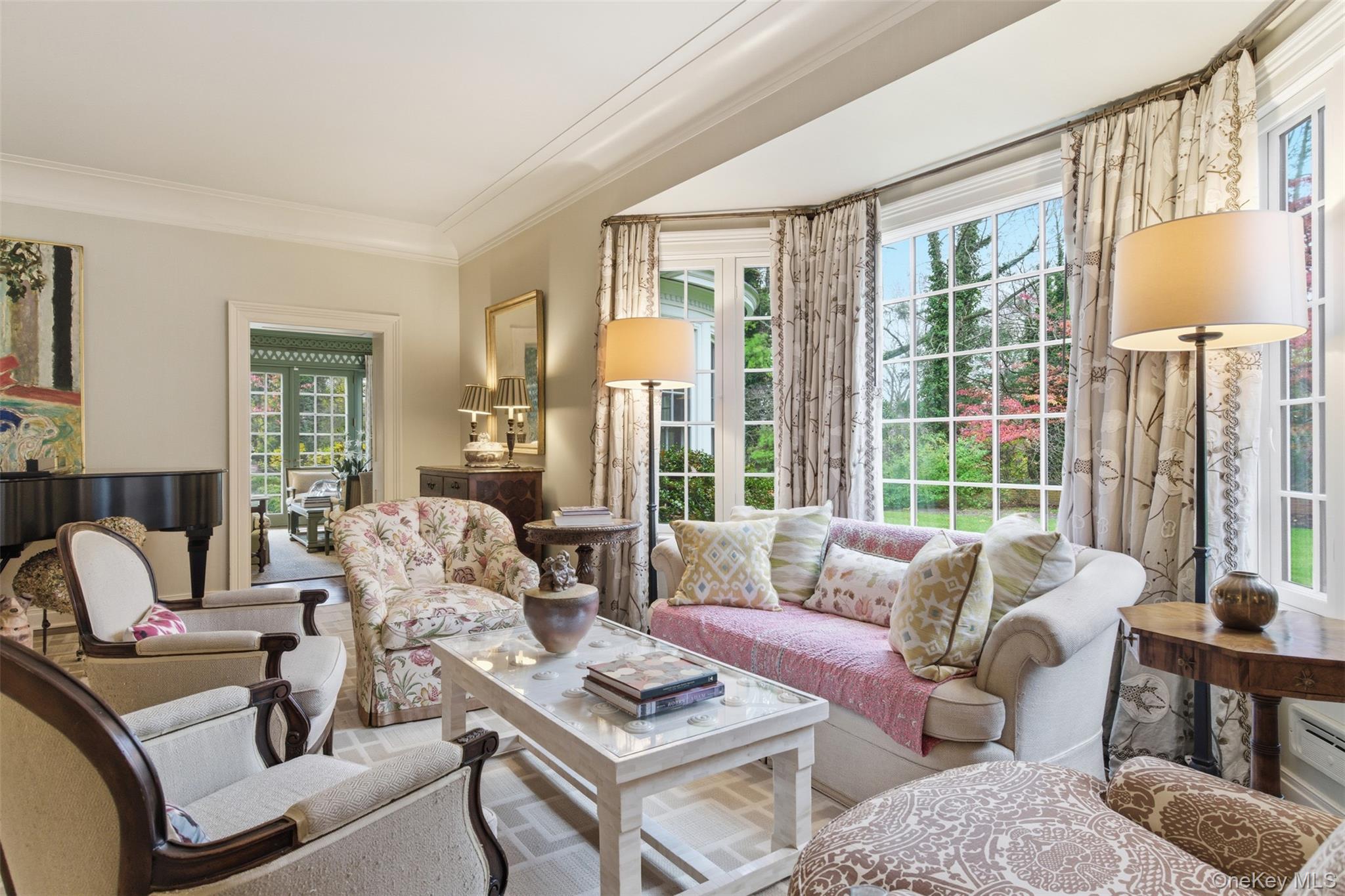 159 Factory Pond Road Mill Neck, NY 11560 - Photo 8 of 39 a living room with furniture and a large window