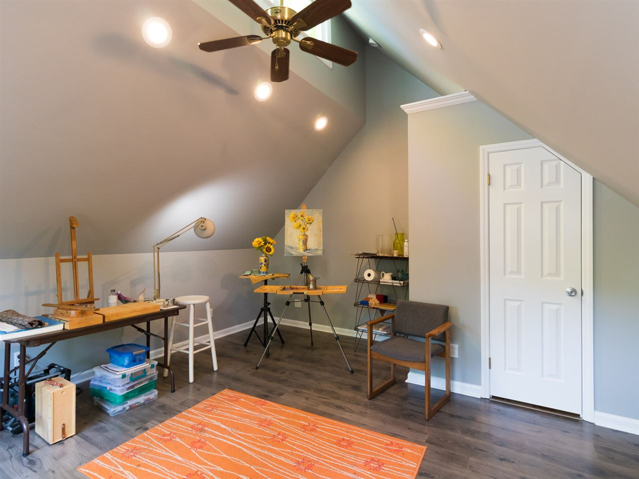 2908 Sandia Drive Raleigh, NC 27607 - Photo 18 of 29 Perfect space above garage for a studio or office w/ Half Bath and separate heating/cooling, could be rented out due to exterior entry. Studio