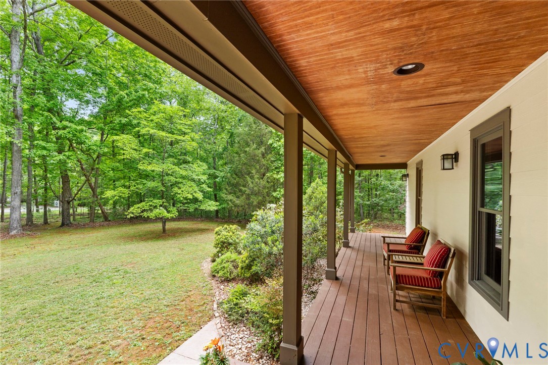 3172 Three Bridge Road Powhatan, VA 23139 - Photo 3 of 79 Recessed can lighting on the front porch.