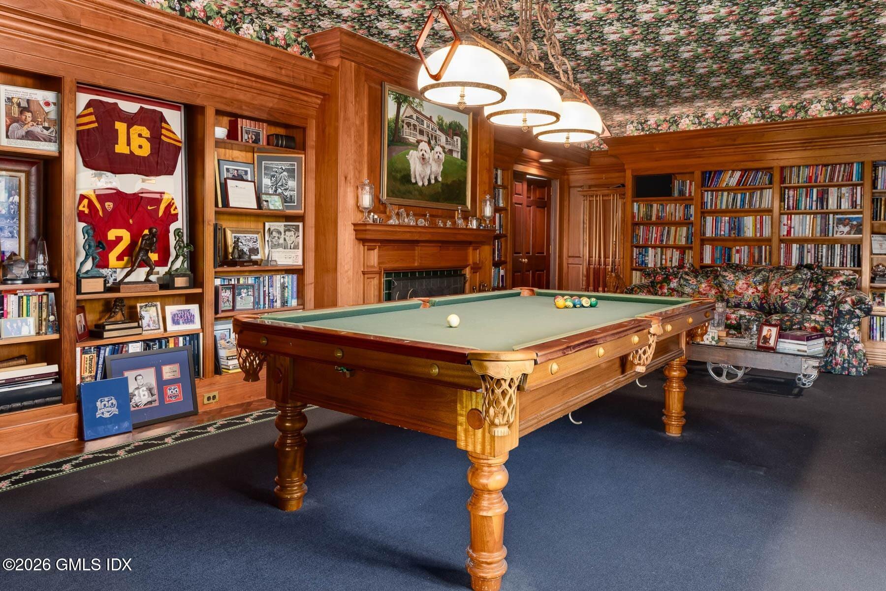 108 Cedar Cliff Road Riverside, CT 06878 - Photo 28 of 49 a room with pool table and outdoor seating