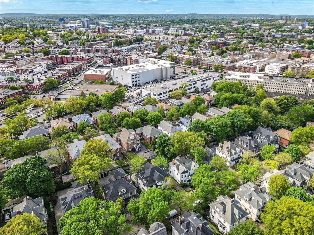 116 Thorndike Street, Unit 1 Brookline, MA 02446 - Photo 13 of 17 an aerial view of residential houses with outdoor space