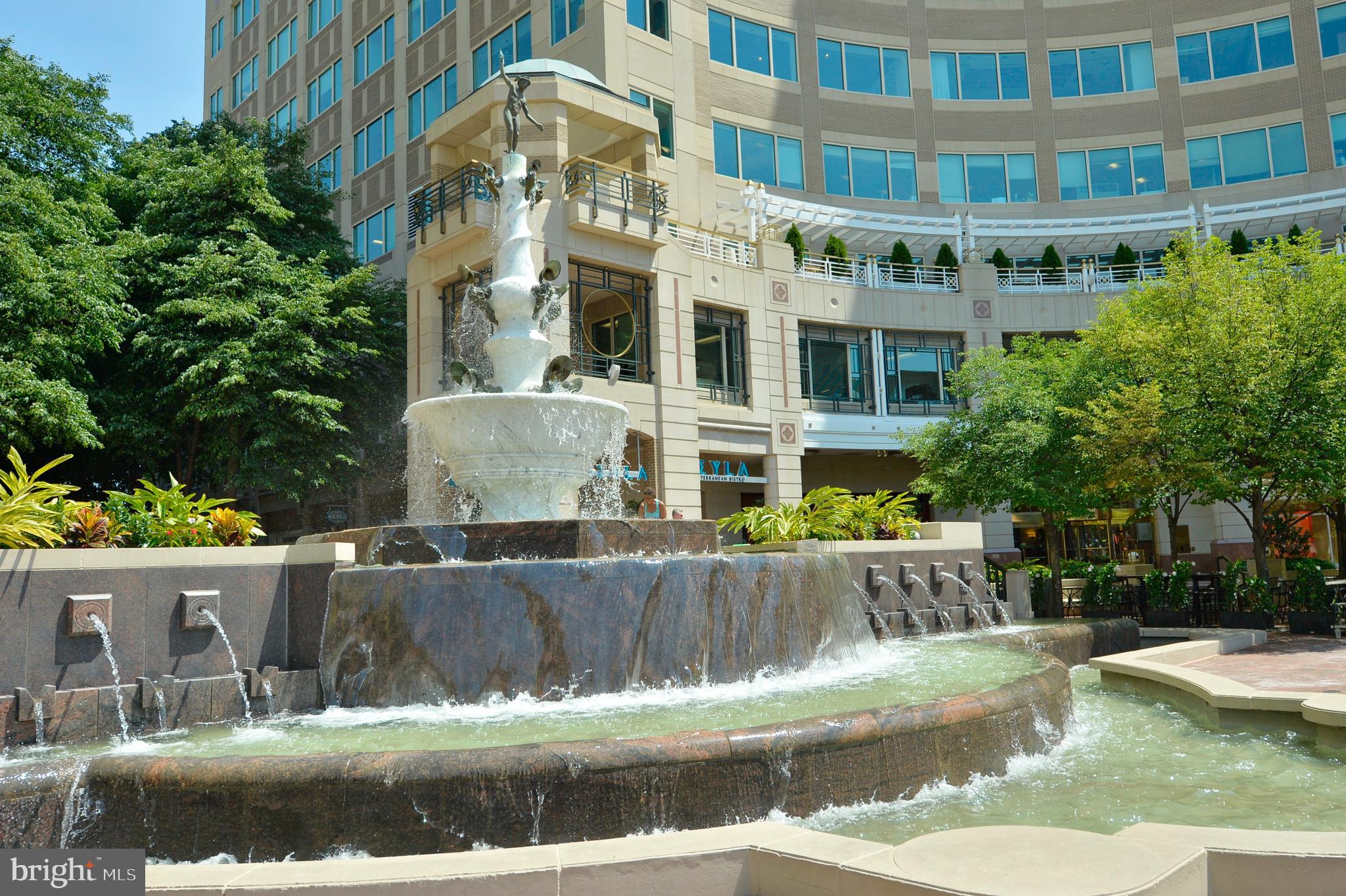 11990 Market Street, Unit 1314 Reston, VA 20190 - Photo 40 of 44 BEAUTIFUL FOUNTAIN IN THE RESTON TOWN CENTER
