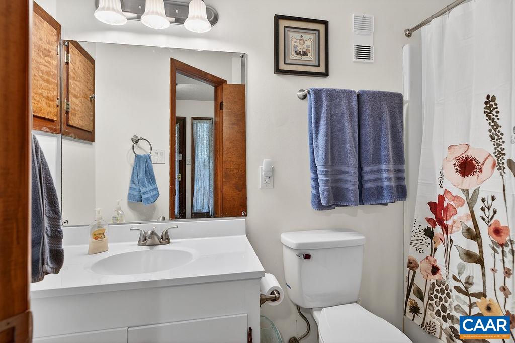 472 Three Ridges Wintergreen, VA 22967 - Photo 13 of 16 a bathroom with a sink vanity mirror and toilet