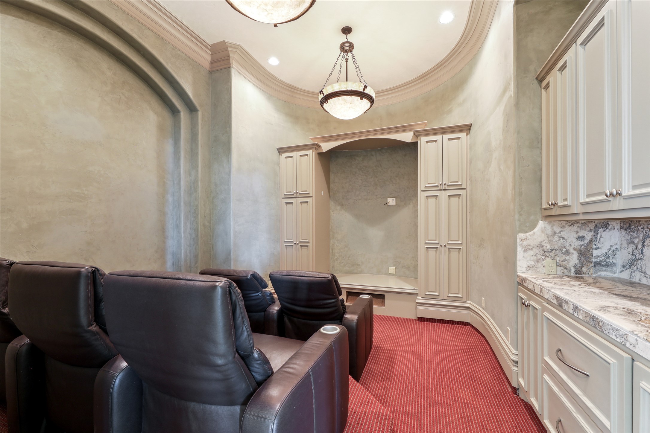 16010 Canard Circle Austin, TX 78734 - Photo 22 of 35 a living room with furniture and a chandelier