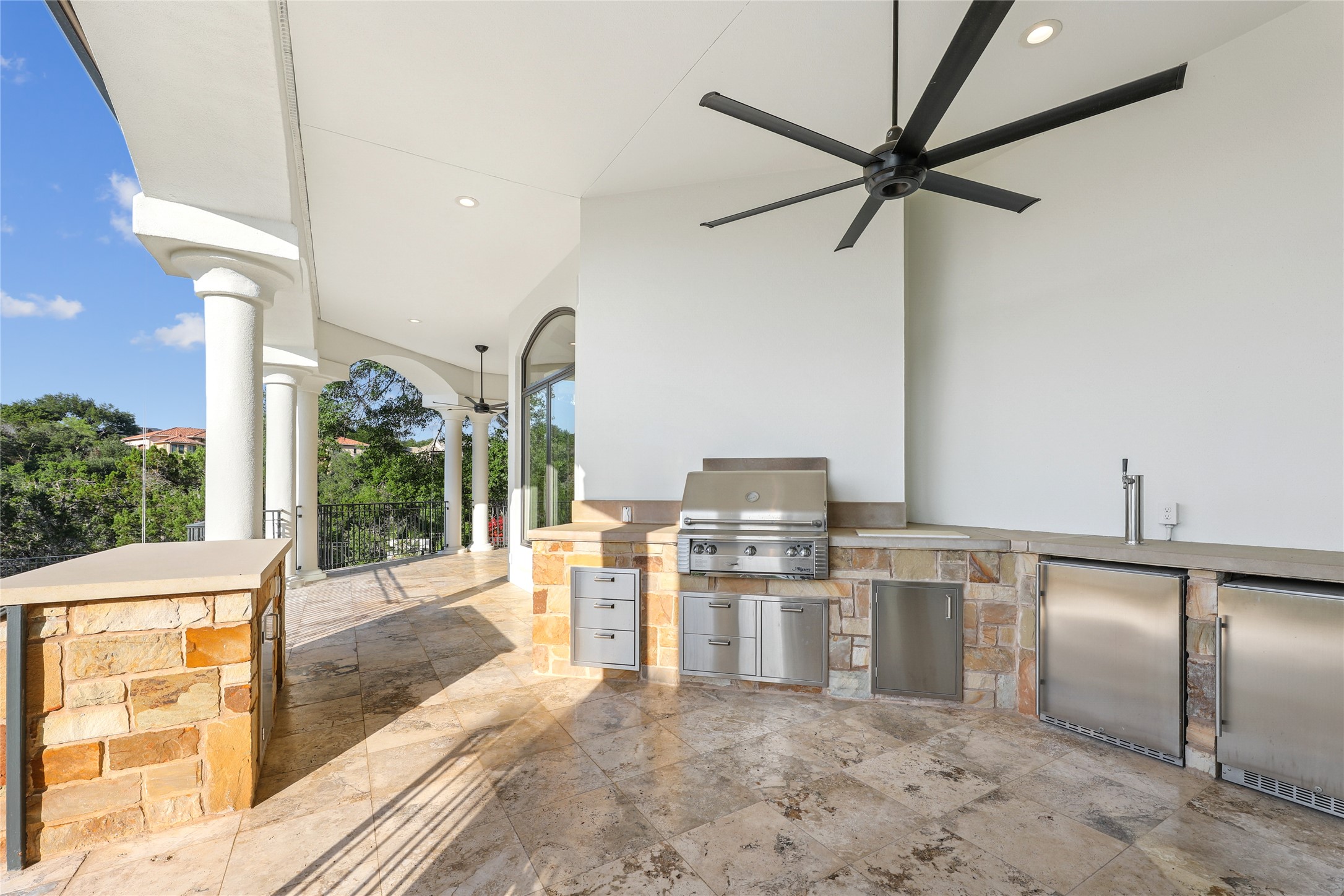 16010 Canard Circle Austin, TX 78734 - Photo 27 of 35 a kitchen with stainless steel appliances granite countertop a stove a sink and a refrigerator