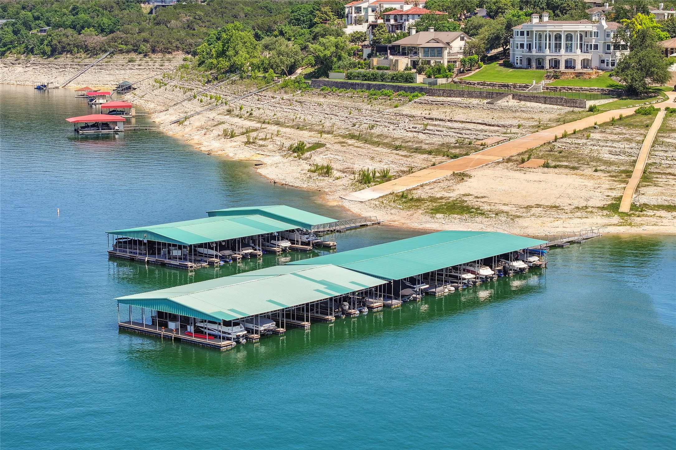 16010 Canard Circle Austin, TX 78734 - Photo 33 of 35 an aerial view of a house with a ocean view