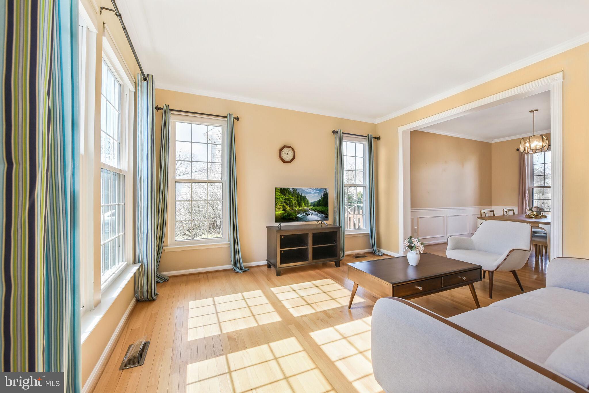 20907 Chippoaks Forest Circle Sterling, VA 20165 - Photo 5 of 71 a living room with furniture and a fireplace
