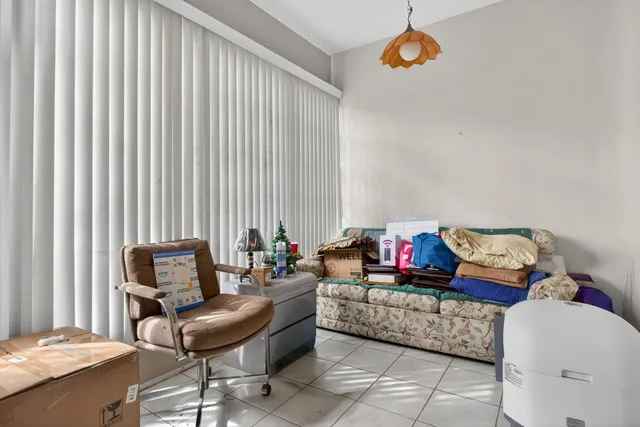 a room that has a bed in it