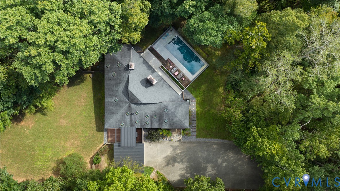 380 Flag Station Road Henrico, VA 23238 - Photo 3 of 70 an aerial view of a house with a yard swimming pool and outdoor seating