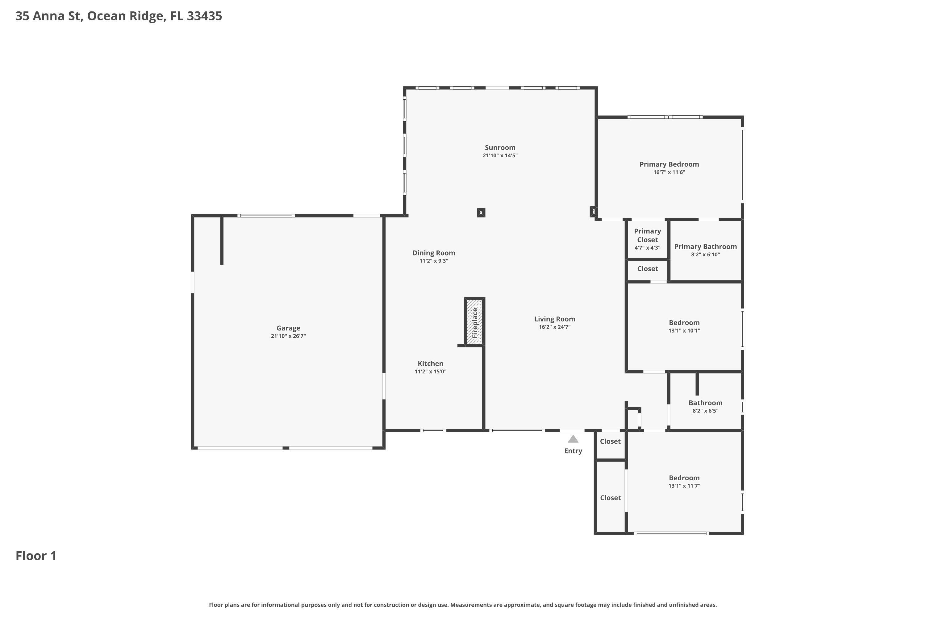 35 Anna Street Ocean Ridge, FL 33435 - Photo 75 of 75 Floor Plan