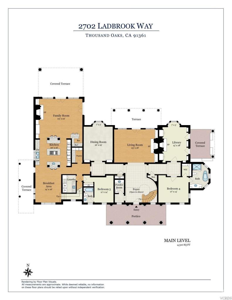 2702 Ladbrook Way Thousand Oaks, CA 91361 - Photo 43 of 45 a picture of a floor plan