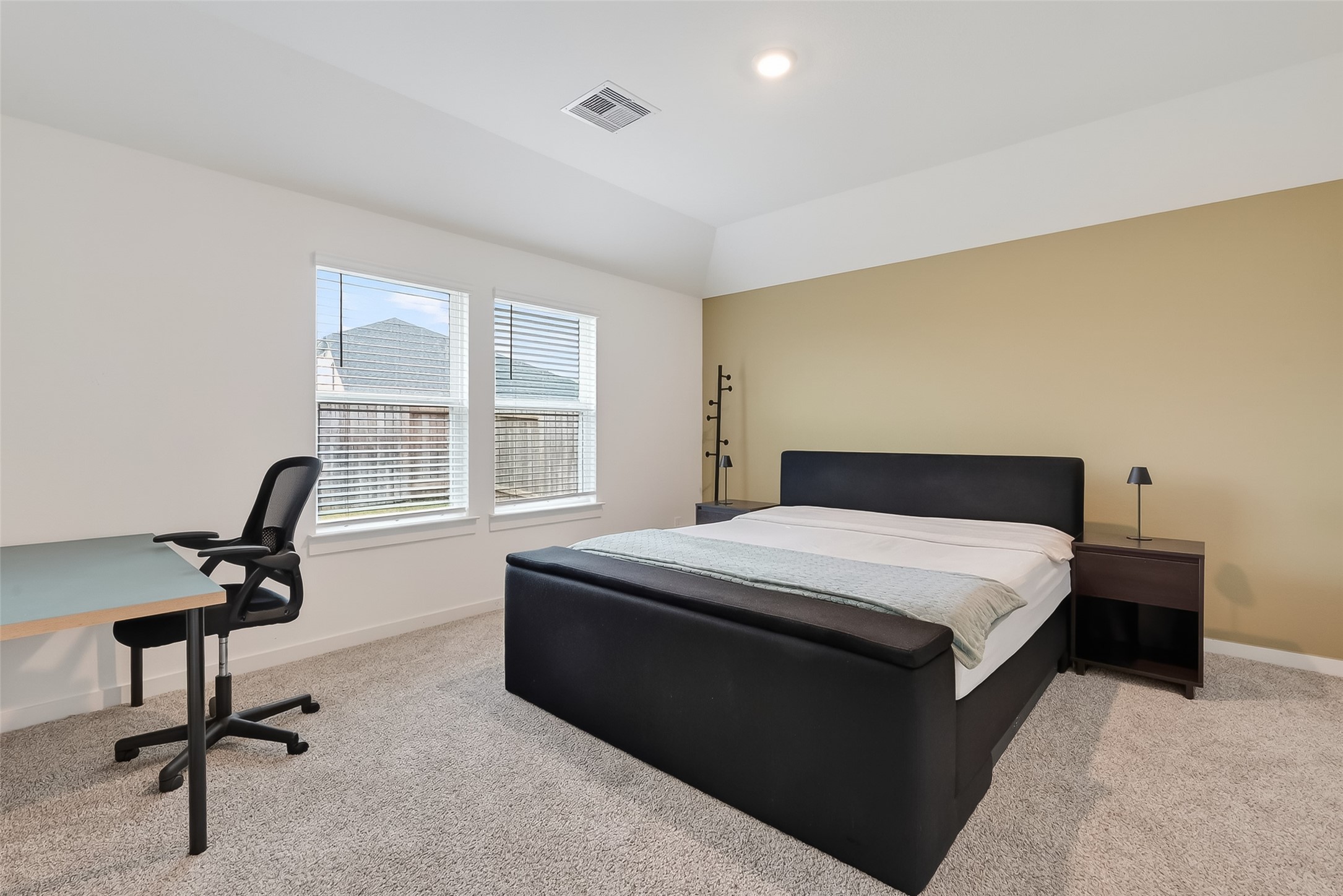 3903 Dodington Ash Drive Fulshear, TX 77441 - Photo 36 of 46 a bedroom with a bed a desk and chair