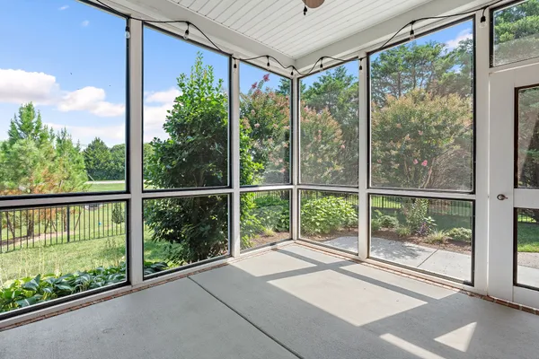 a view of a large window with an outdoor view