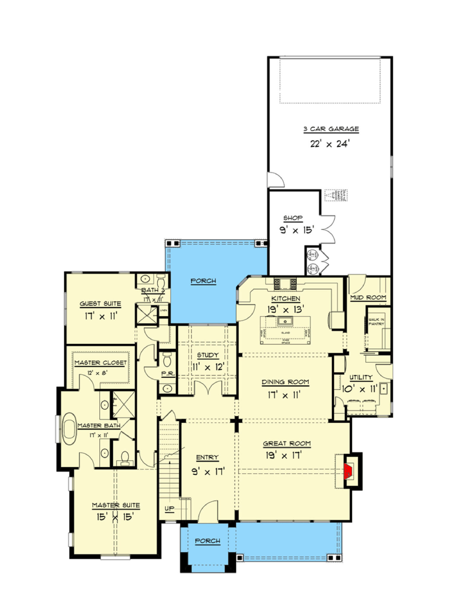 2667 Corral Road Signal Mountain, TN 37377 - Photo 43 of 44 floorplan 1st floor