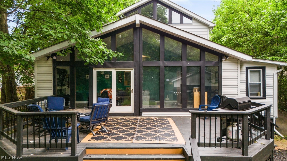 4159 Bluestone Road Cleveland, OH 44121 - Photo 32 of 42 Wooden terrace featuring a sunroom