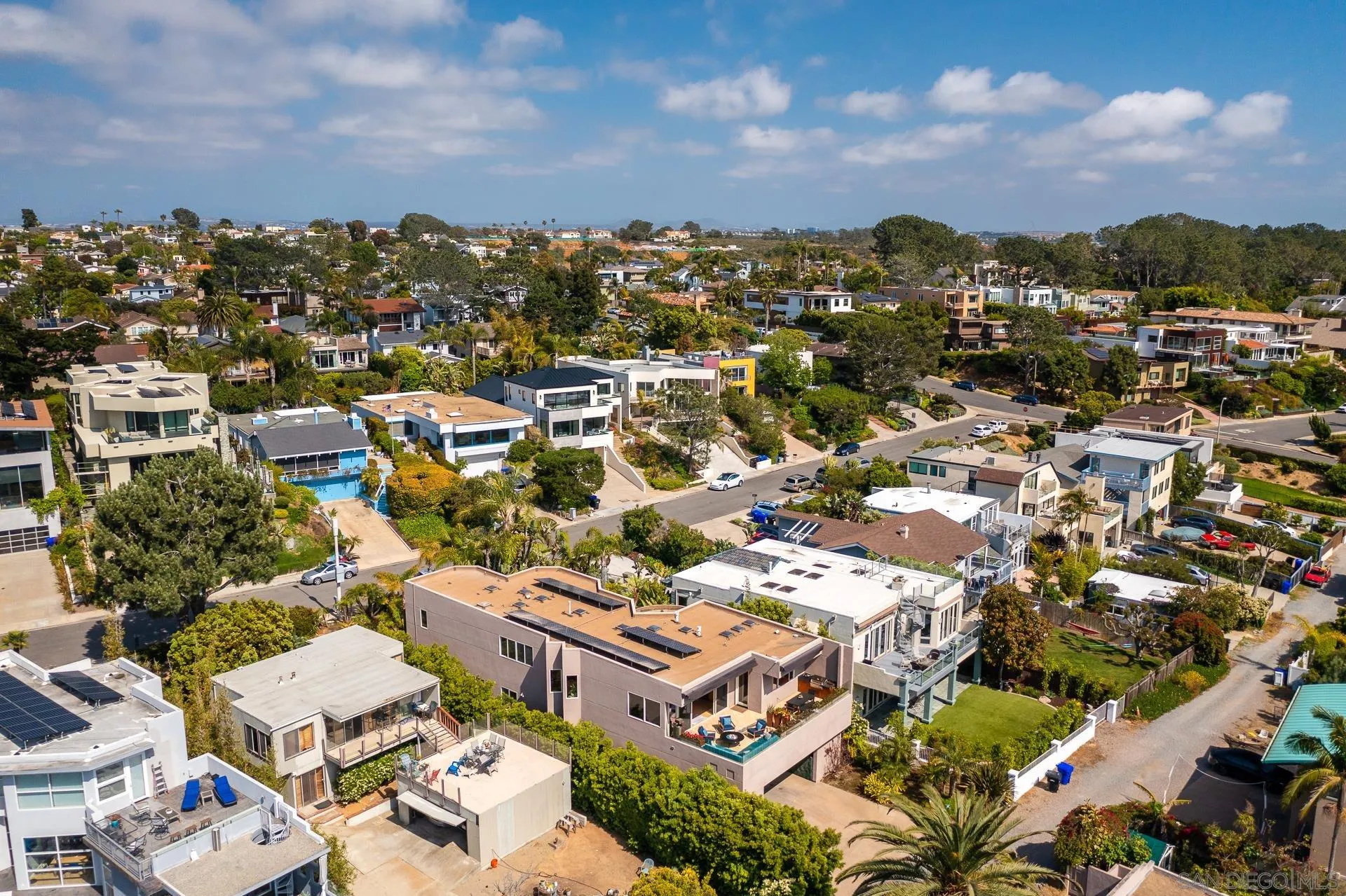 13748 Pine Needles Drive Del Mar, CA 92014 - Photo 48 of 49 an aerial view of residential houses with city view