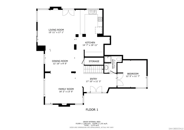 a picture of a floor plan