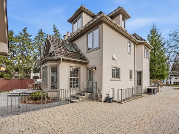 a view of a house with a patio