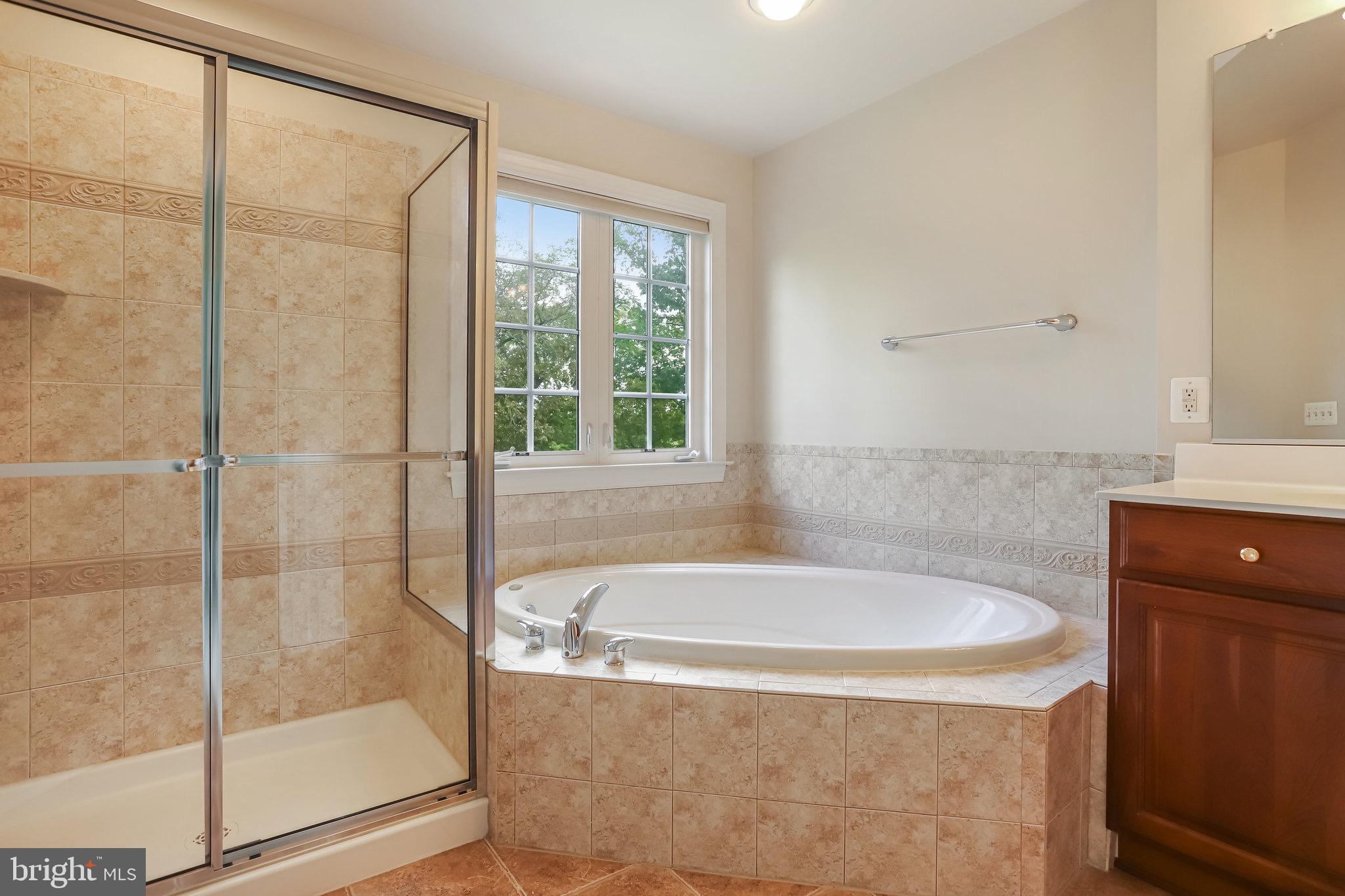18546 Perdido Bay Terrace Leesburg, VA 20176 - Photo 24 of 57 a bathroom with a tub and shower