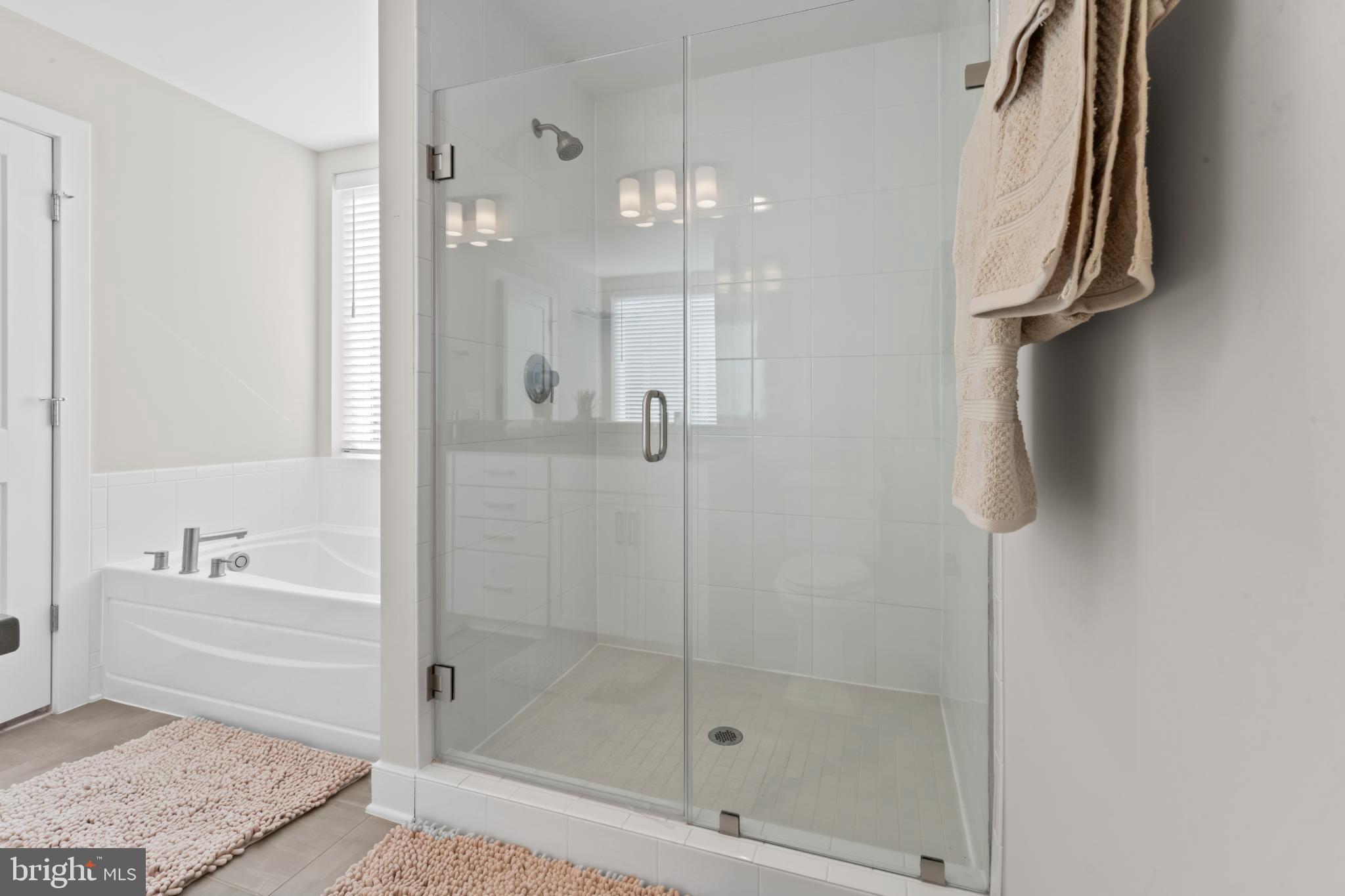 2823 24th Road South Arlington, VA 22206 - Photo 35 of 51 Modern bathroom with sleek glass shower.
