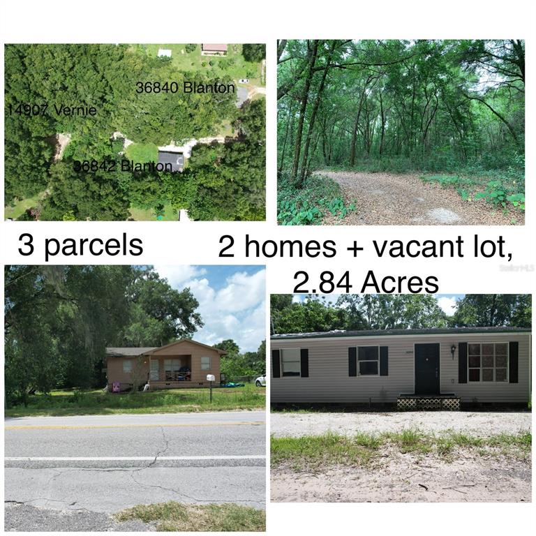 36840 Blanton Road Dade City, FL 33523 - Photo 1 of 1 3 parcels, 2 homes plus vacant lot. 2.84 total acres