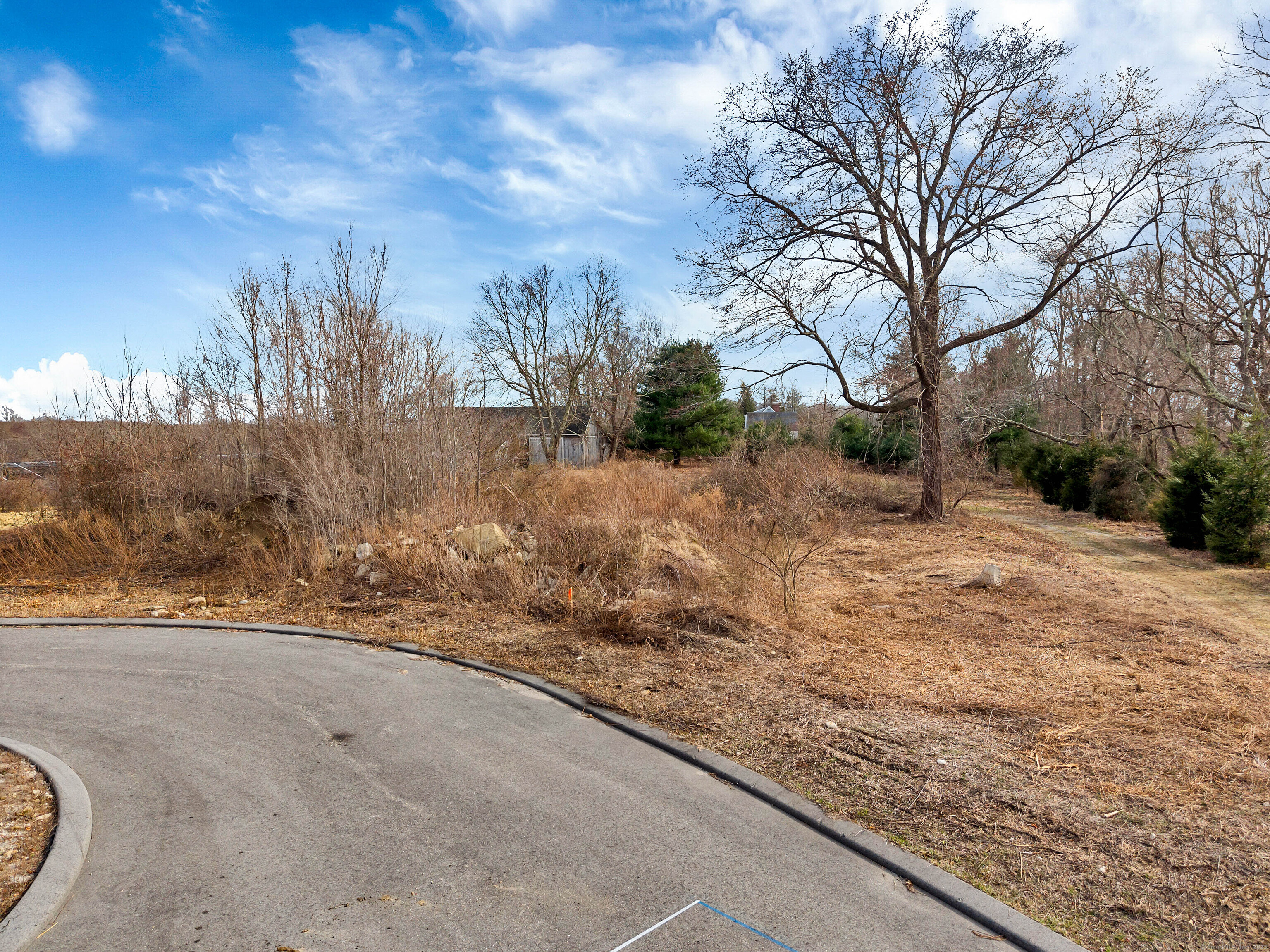 3 Farm Meadow Road East Lyme, CT 06333 - Photo 10 of 11 a view of a yard with snow on the road