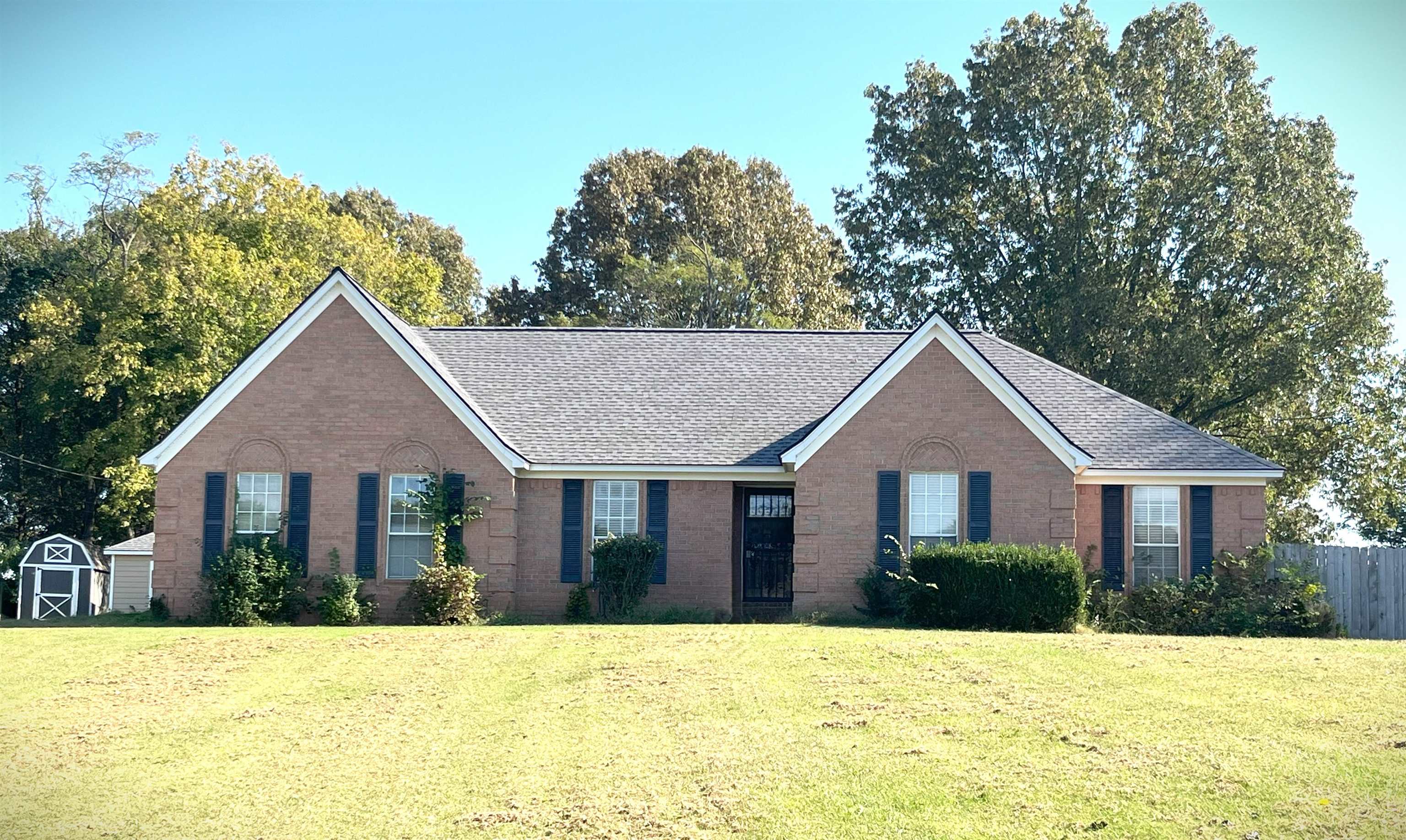 4020 Meade Lake Road Millington, TN 38053 - Photo 9 of 23 Ranch-style home with a storage shed and a front yard