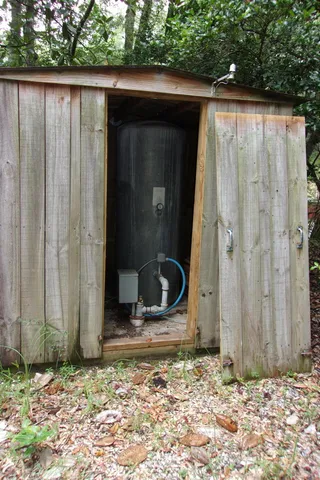 a view of a lush green forest