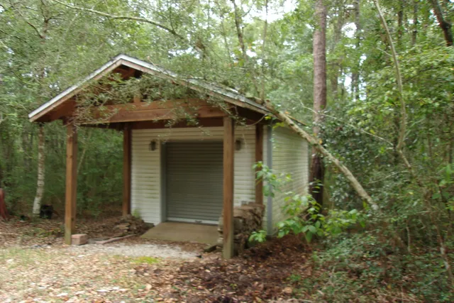 a view of a porch with a yard