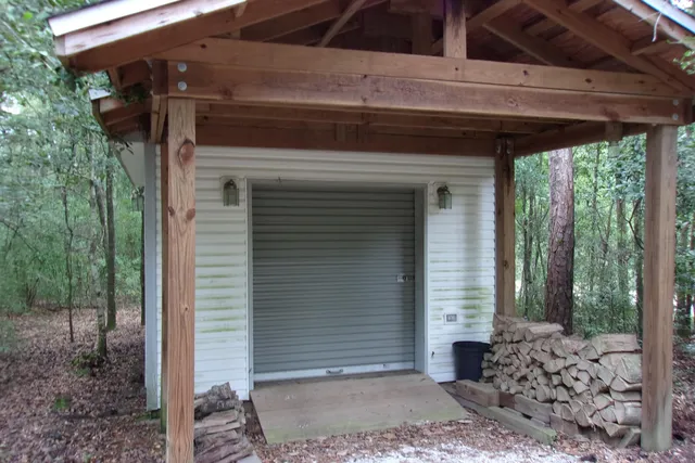 a view of a house with a small roof