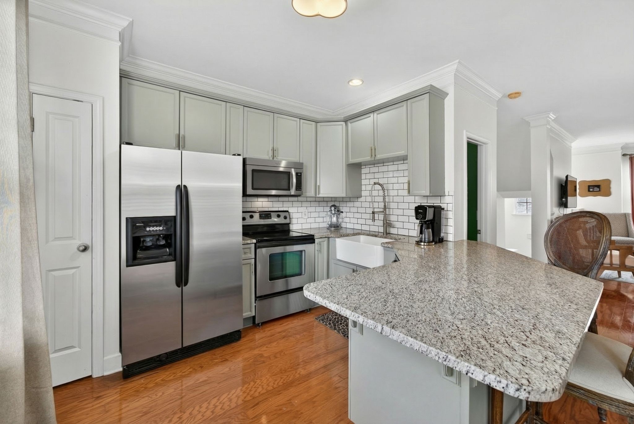 7246 Althorp Way Nashville, TN 37211 - Photo 13 of 34 a kitchen with stainless steel appliances granite countertop a refrigerator a stove and a sink