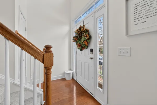a view of front door of house
