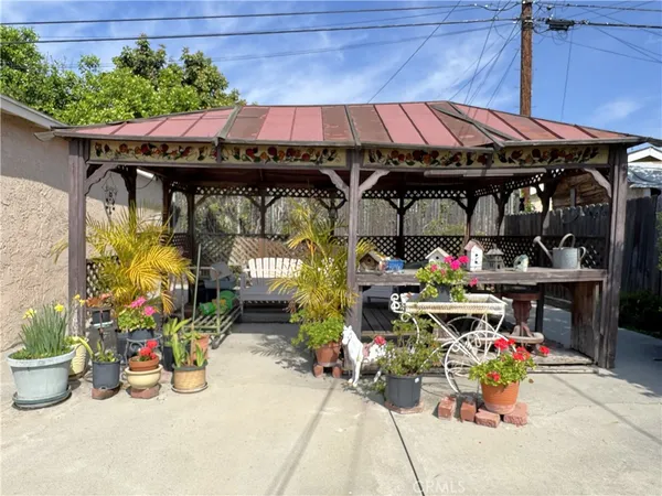 a view of an outdoor space with a patio