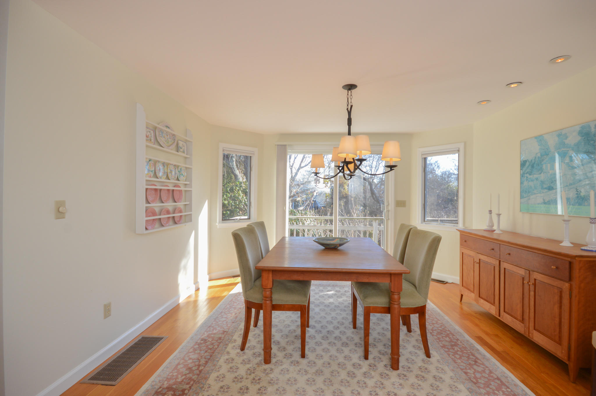 70 Indian Ridge Road Falmouth, MA 02540 - Photo 19 of 38 a view of a dining room with furniture and wooden floor