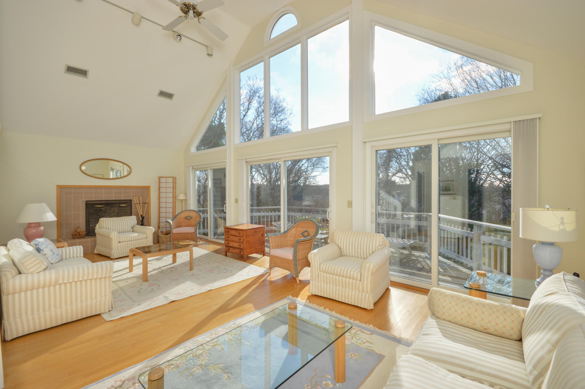 70 Indian Ridge Road Falmouth, MA 02540 - Photo 10 of 38 a living room with furniture and a large window