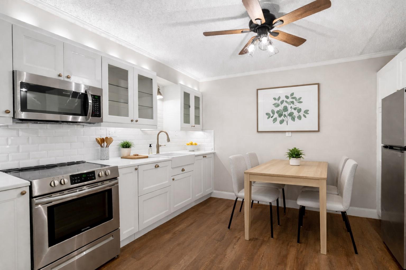 400 Glendale Road, Unit E34 Havertown, PA 19083 - Photo 1 of 31 AI Staged - Modern kitchen with sleek finishes.