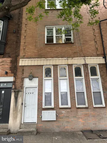 front view of a brick house