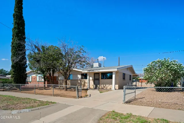 a view of a house with a patio
