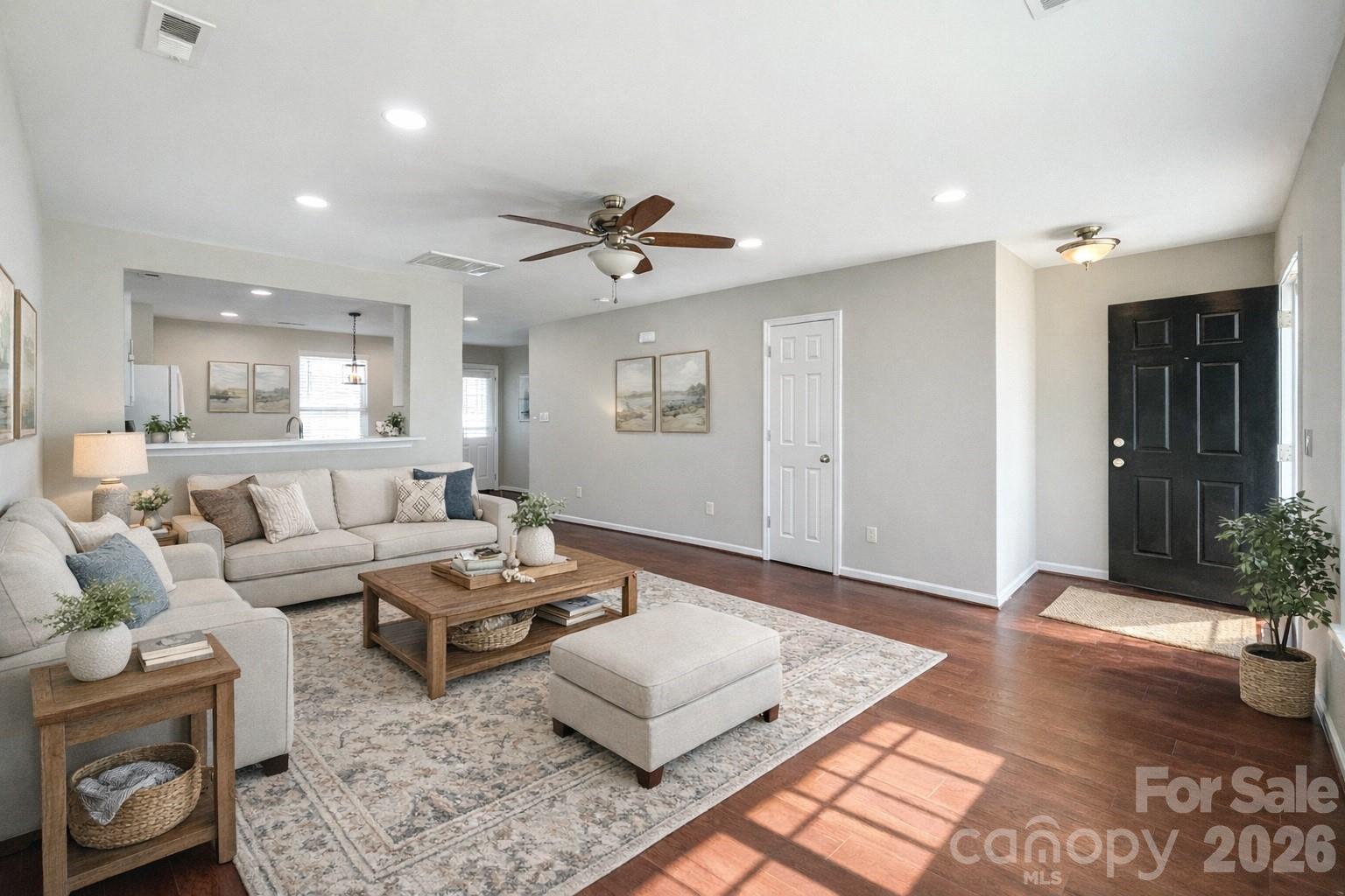 301 Foster Lane Albemarle, NC 28001 - Photo 4 of 41 a living room with furniture and wooden floor
