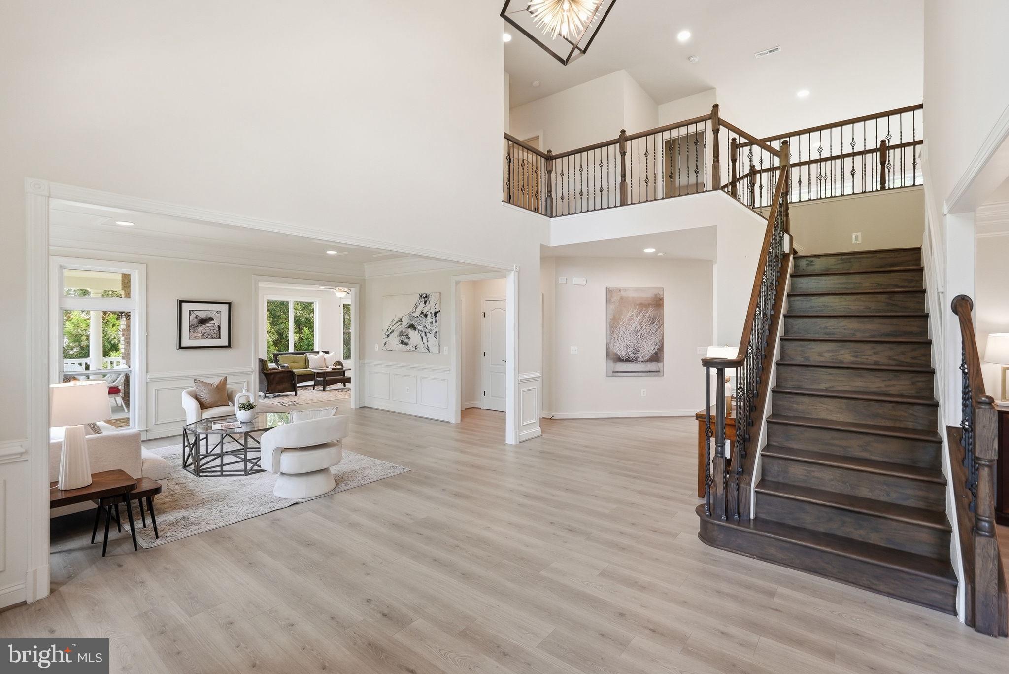 7821 Old Falls Road McLean, VA 22102 - Photo 2 of 47 Welcoming Foyer Open to Living and Dining Rooms