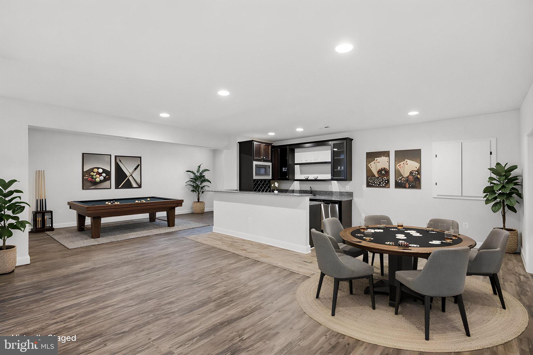 7821 Old Falls Road McLean, VA 22102 - Photo 40 of 47 Lower Level Bar & Recreation Area