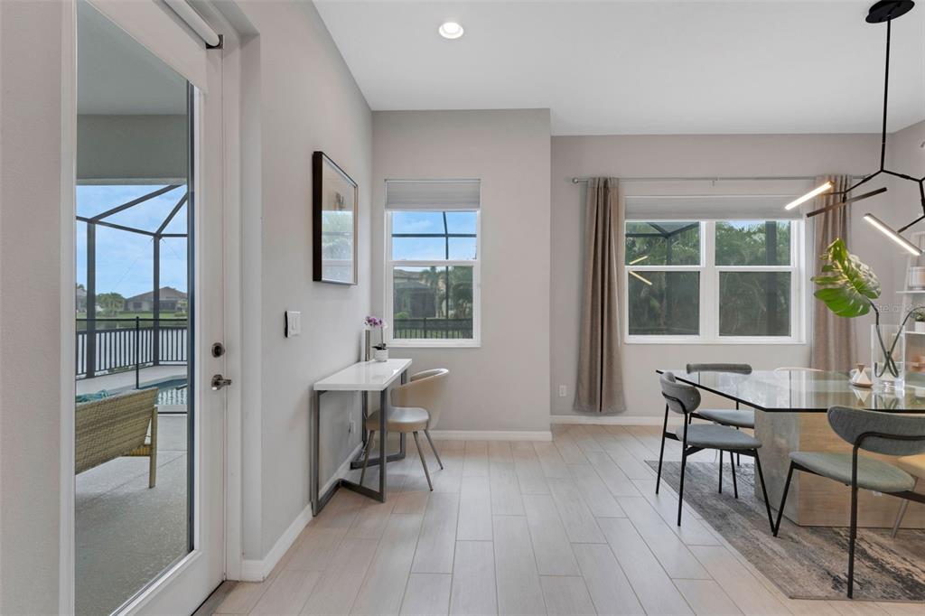 5718 Title Row Drive Bradenton, FL 34210 - Photo 36 of 74 a view of a dining room with furniture window and outside view