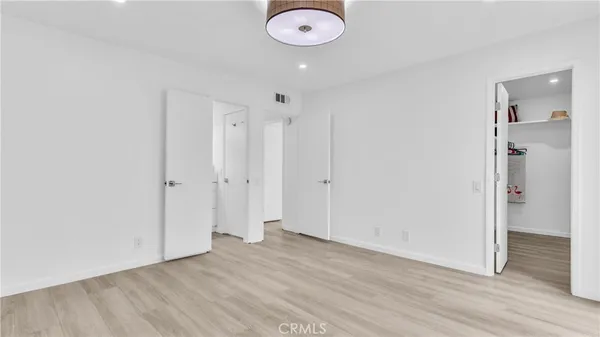 a view of livingroom with wooden floor
