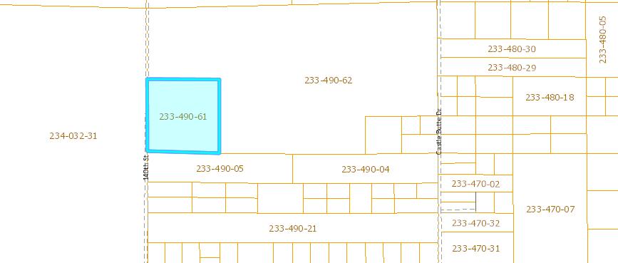 APN 233-490-61-- Map -- Myers -- 39.45 a