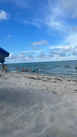 a view of beach and ocean